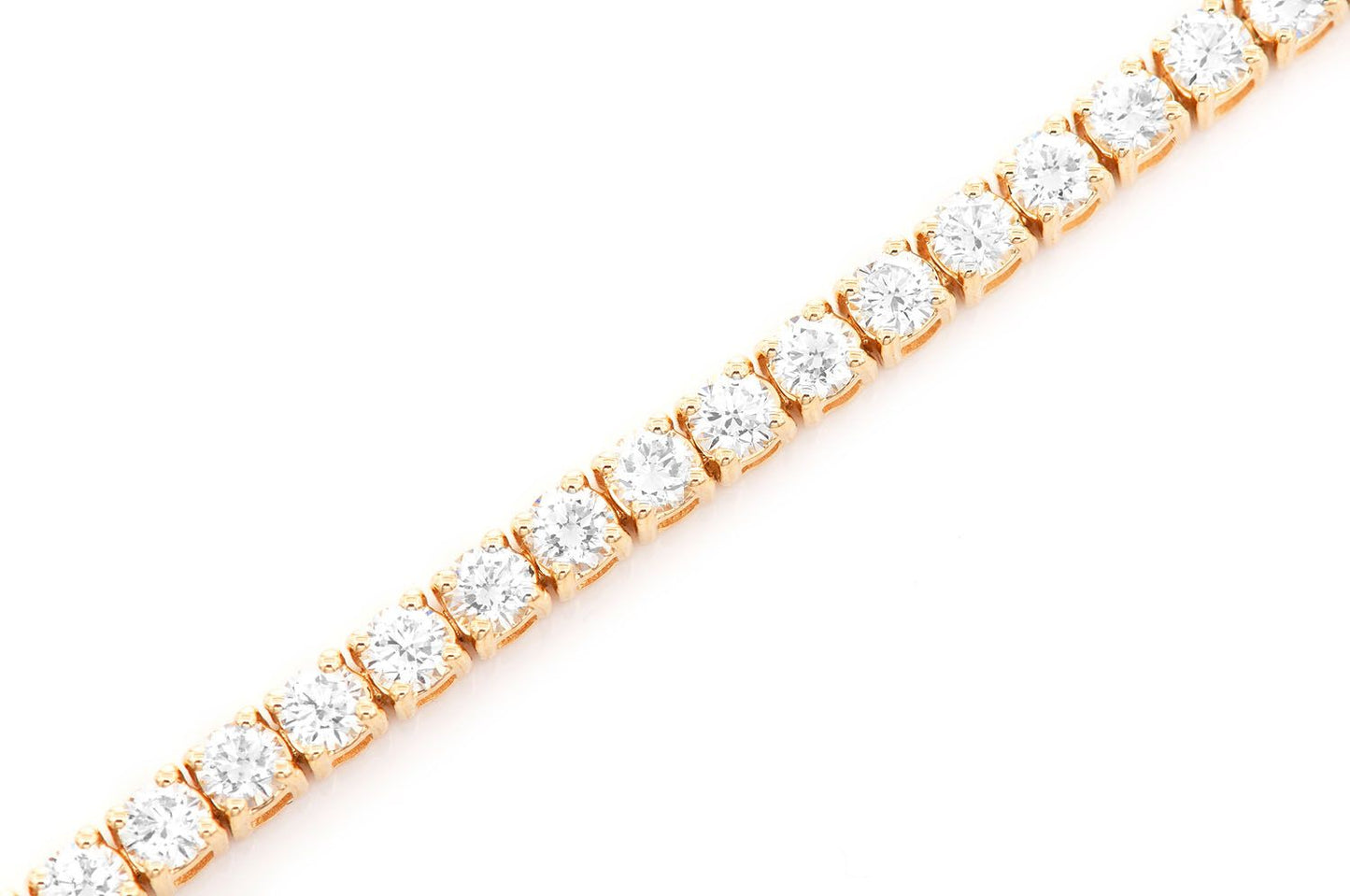 7PT PRONG SET TENNIS BRACELET 14K 5.00CTW