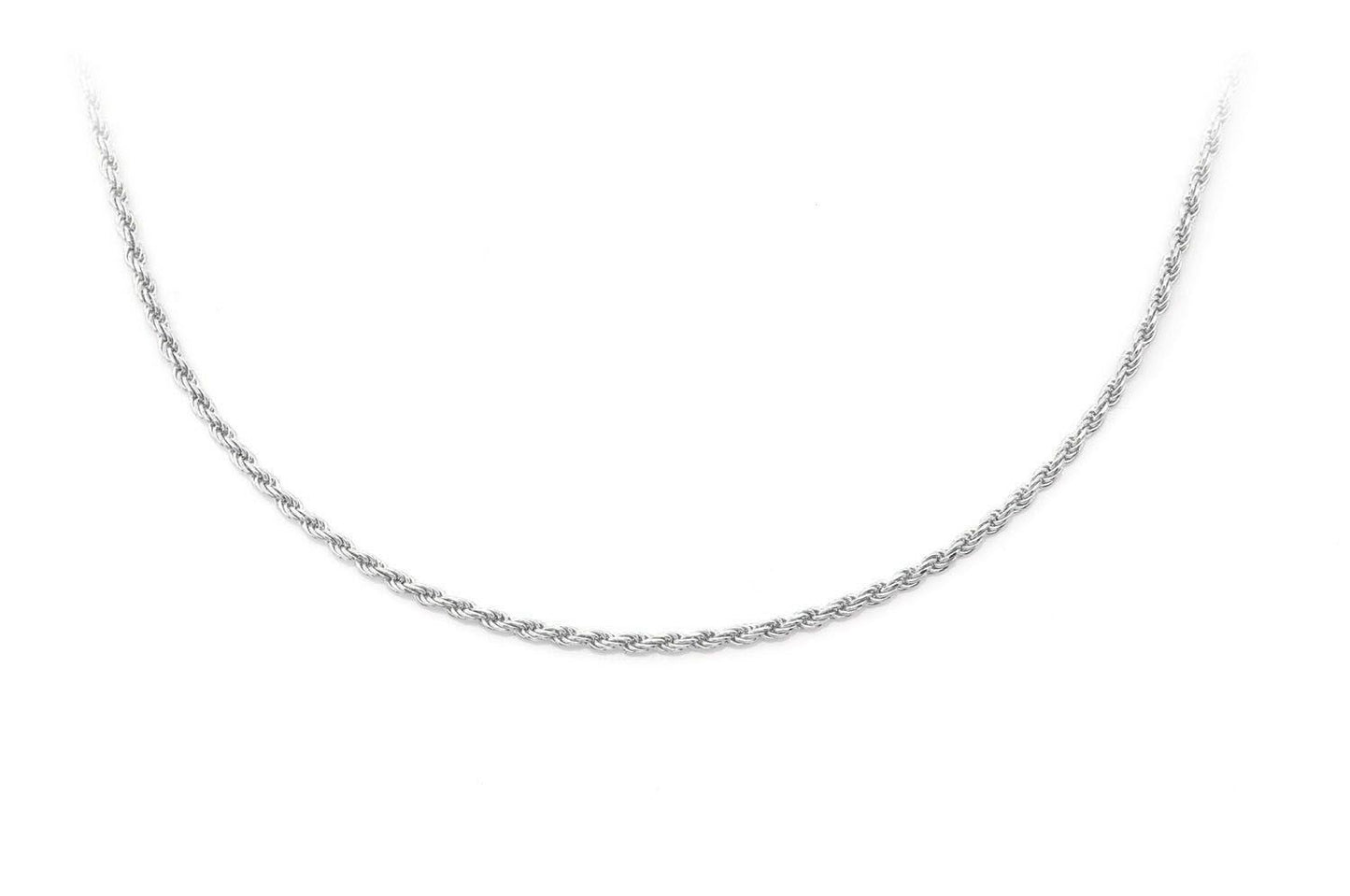 1MM ROPE 14K SOLID GOLD CHAIN