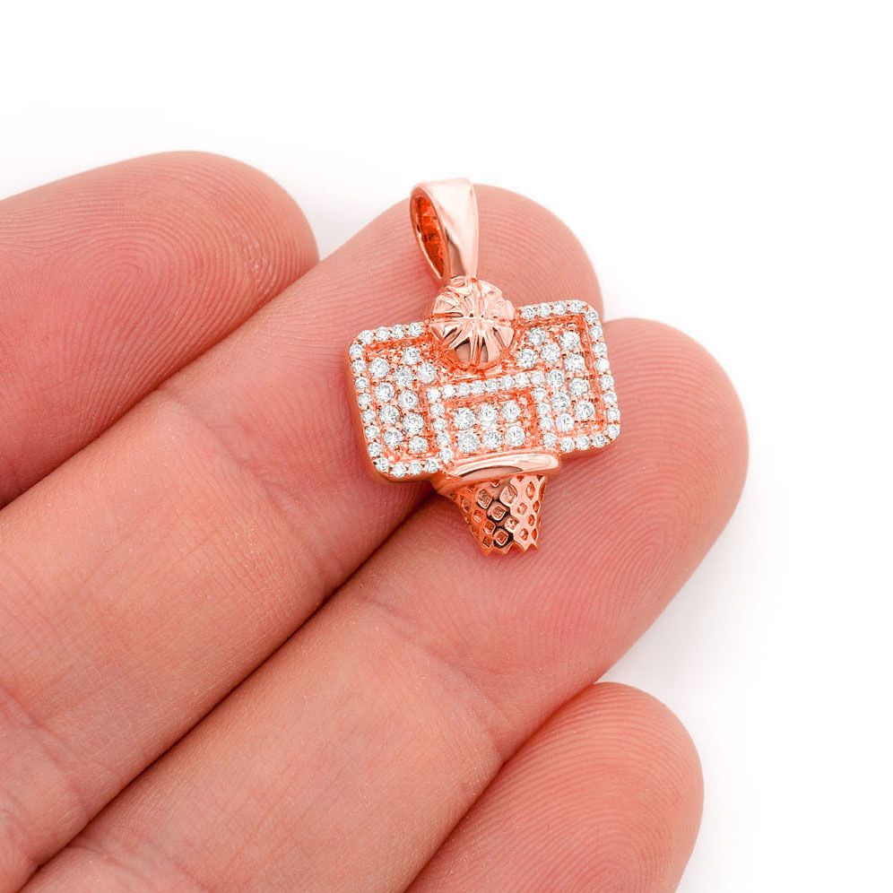 Pandantiv cu diamant, aur masiv de 14K, 1.00ct