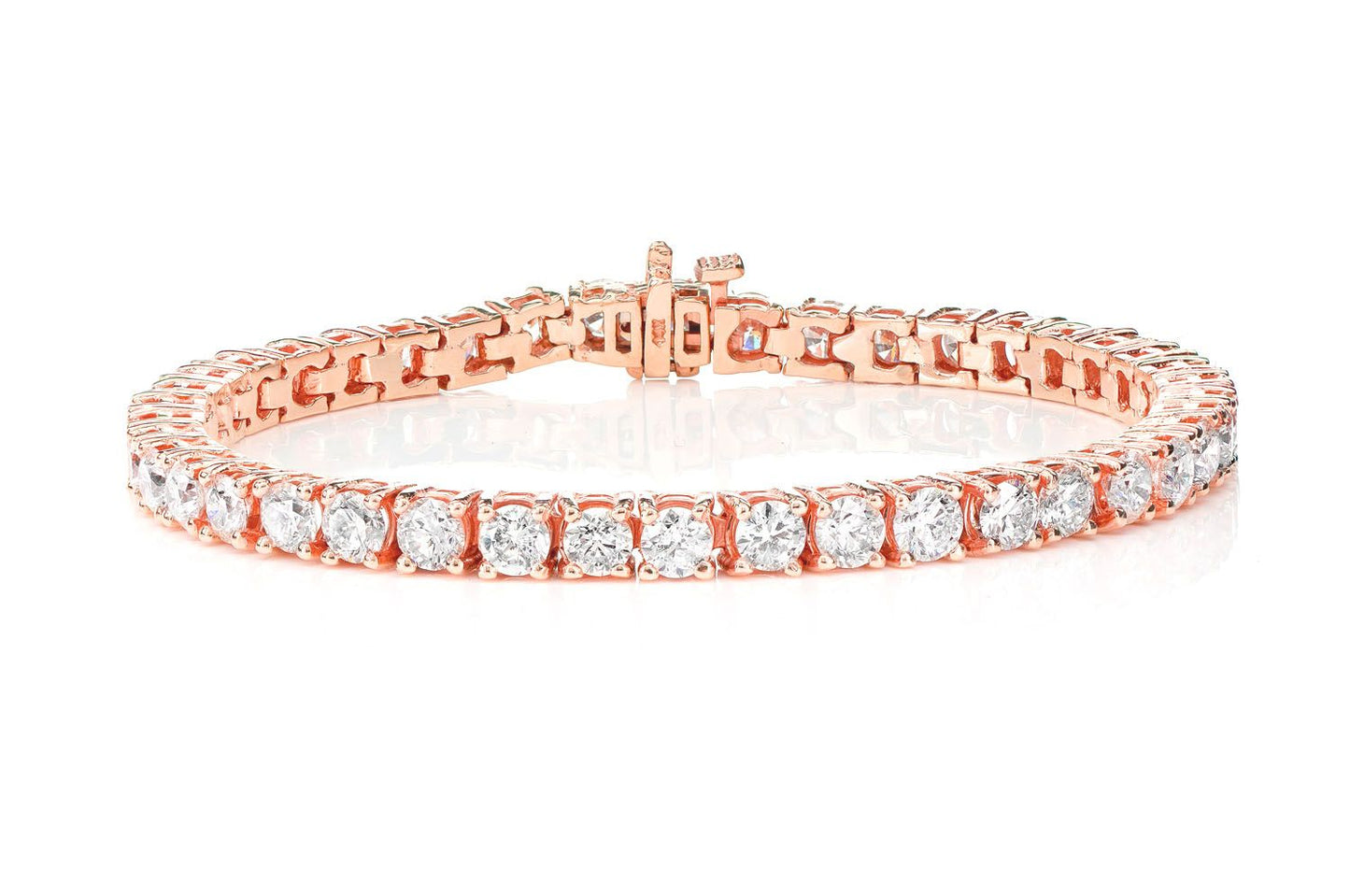 22PTR PRONG SET DIAMOND TENNIS BRACELET 14K SOLID GOLD 8.30CTW