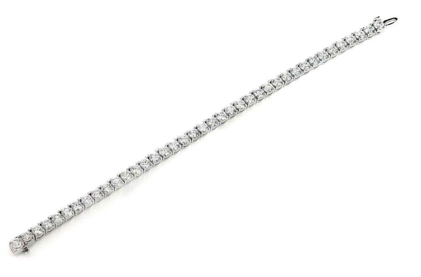 29 PT PRONG SET DIAMOND TENNIS BRACELET 14K SOLID GOLD 12.00CTW