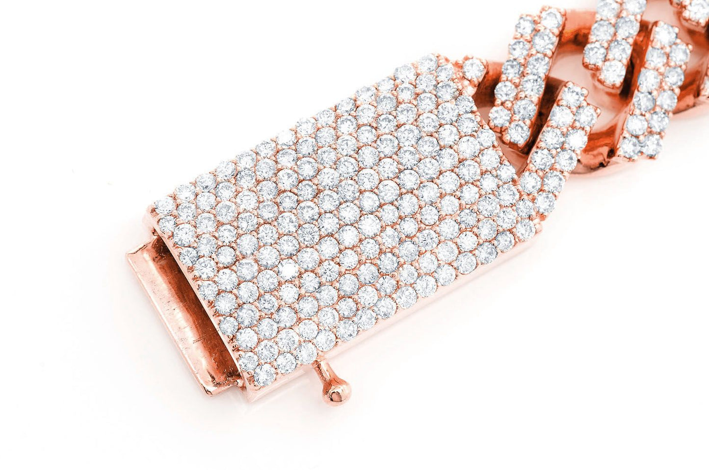 18MM RAISED CUBAN LINK BRACELET 14K 21.50CTW