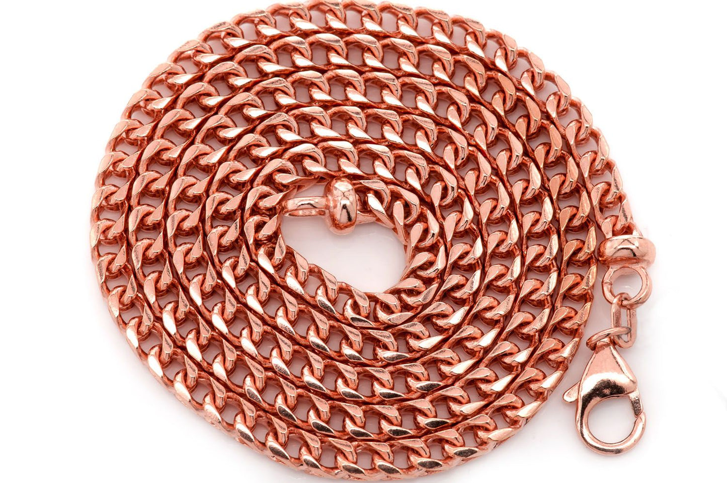 4.5MM DIAMOND CUT FRANCO 14K SOLID GOLD CHAIN