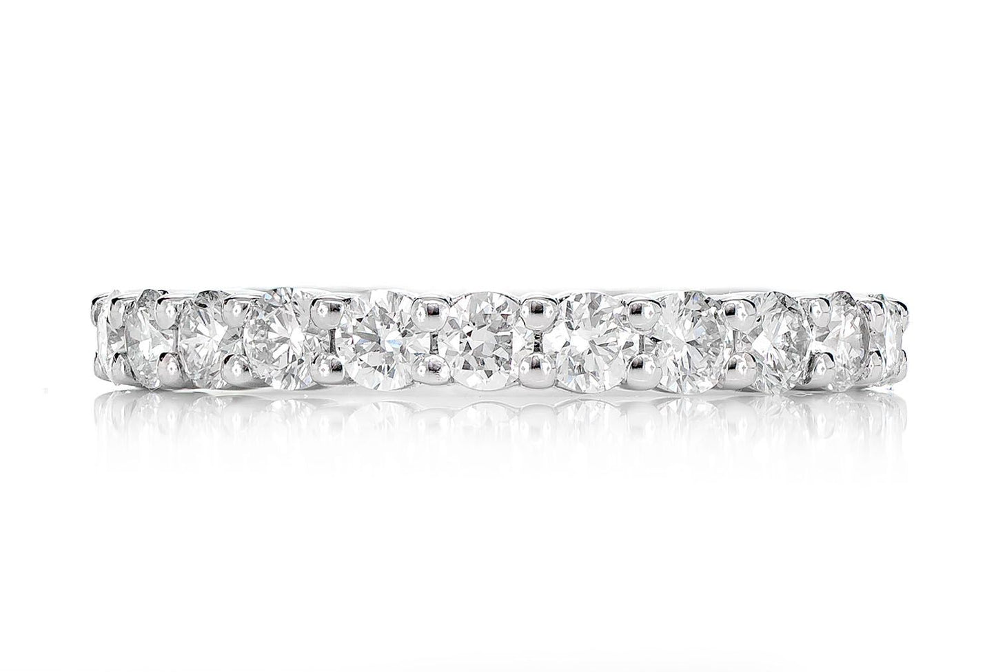 11 STONE DIAMOND ANNIVERSARY BAND 14K SOLID GOLD 0.75CTW