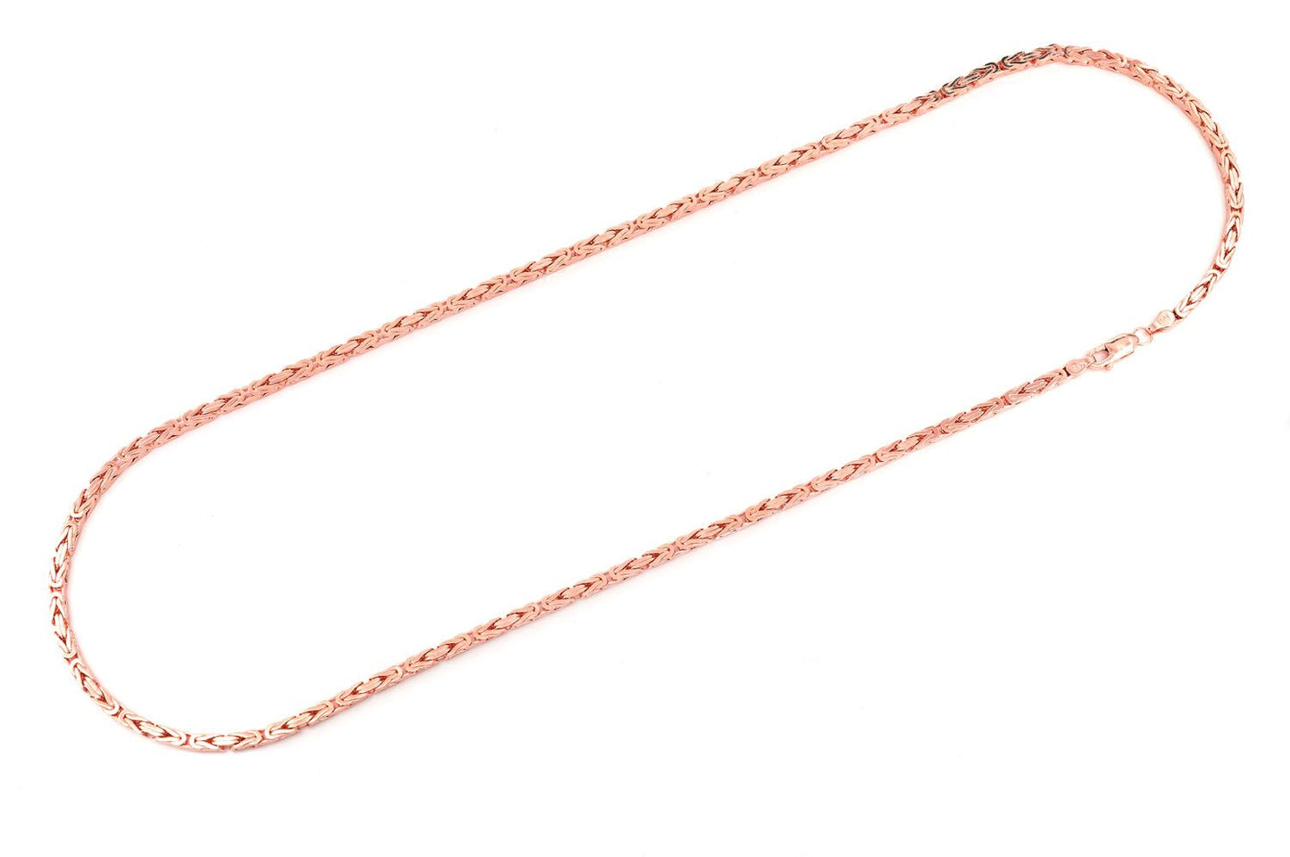 3MM BYZANTINE SOLID GOLD CHAIN 14K