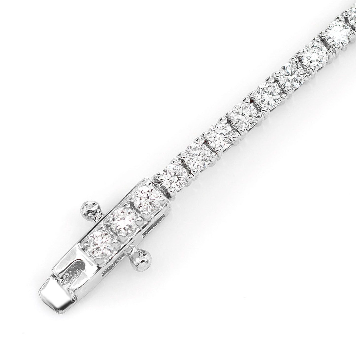2PT PRONG SET DIAMOND TENNIS BRACELET 14K SOLID GOLD 1.50CTW