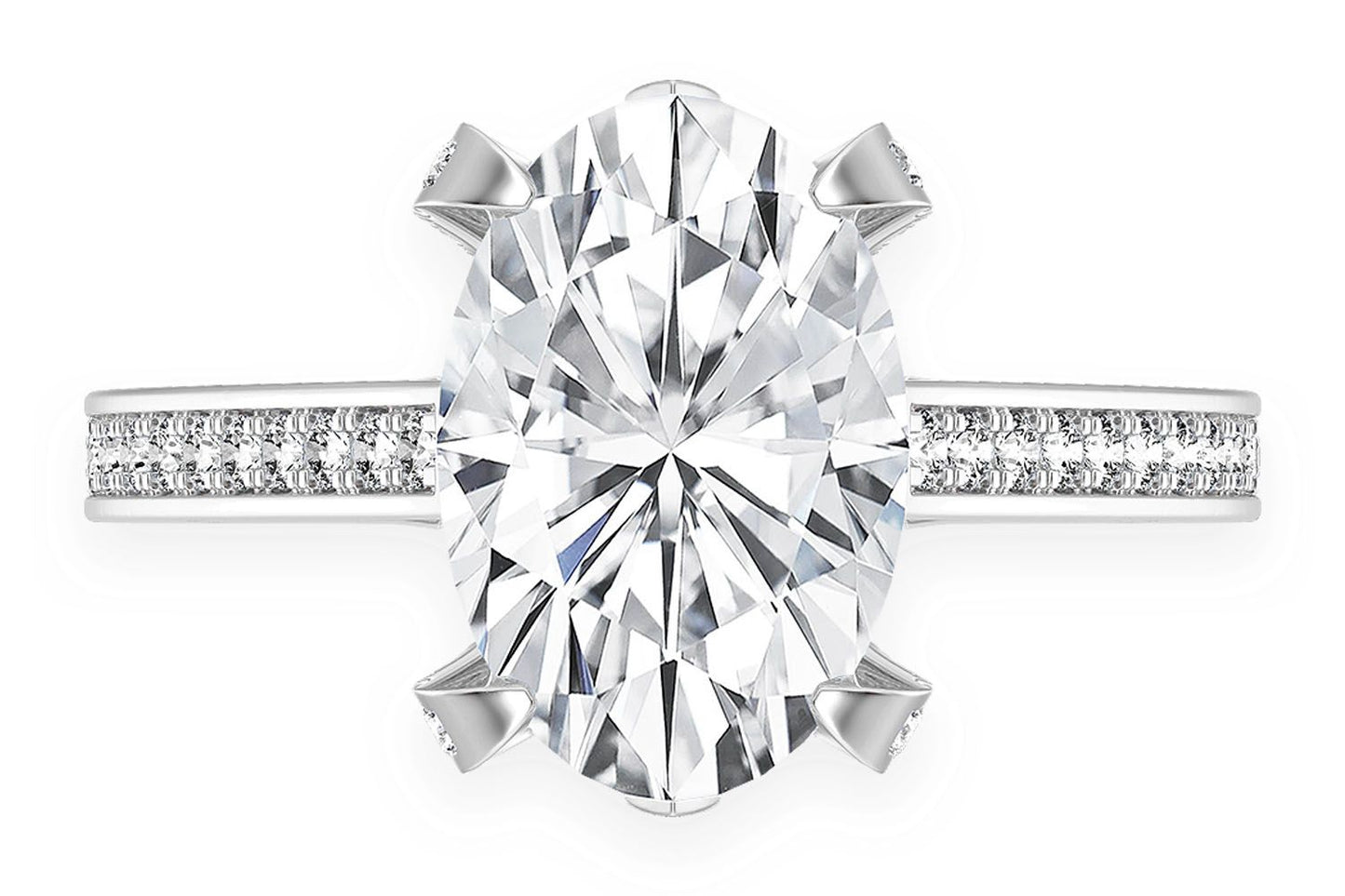 CHANT - 3.00CT OVAL - DIAMOND ENGAGEMENT RING