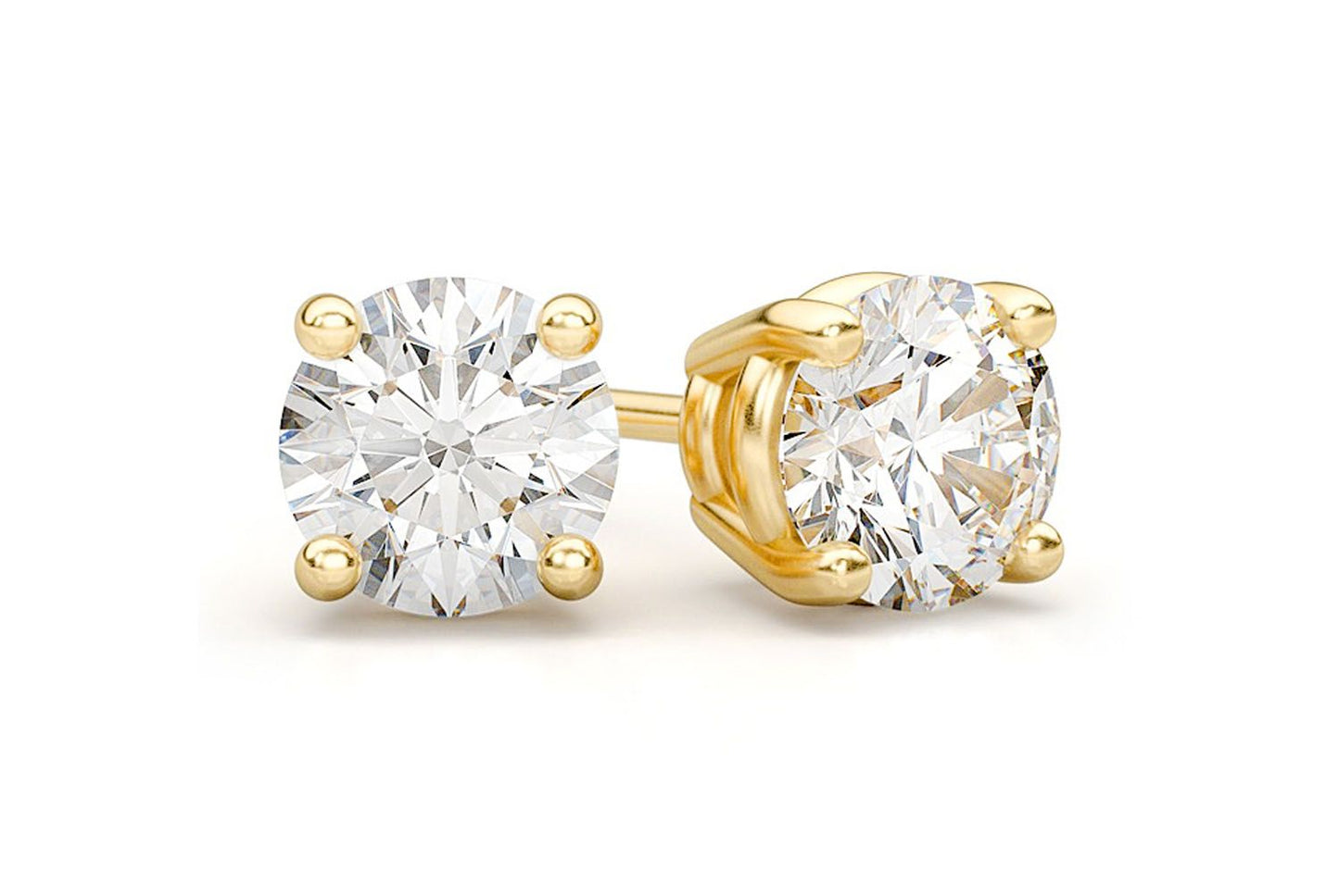 6.00CTW & UP SOLITAIRE STUD DIAMOND EARRINGS 14K SOLID GOLD