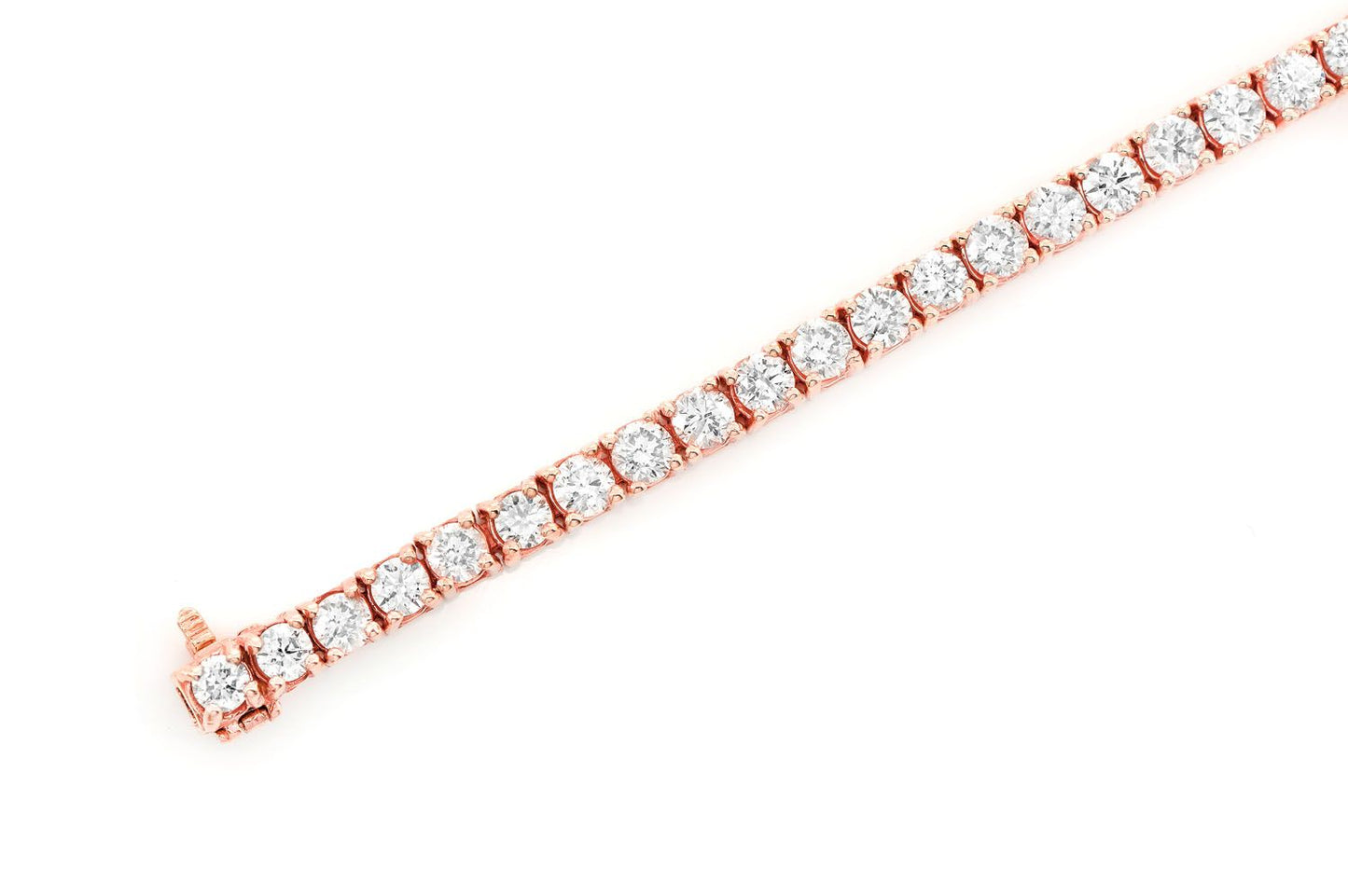 22PTR PRONG SET DIAMOND TENNIS BRACELET 14K SOLID GOLD 8.30CTW