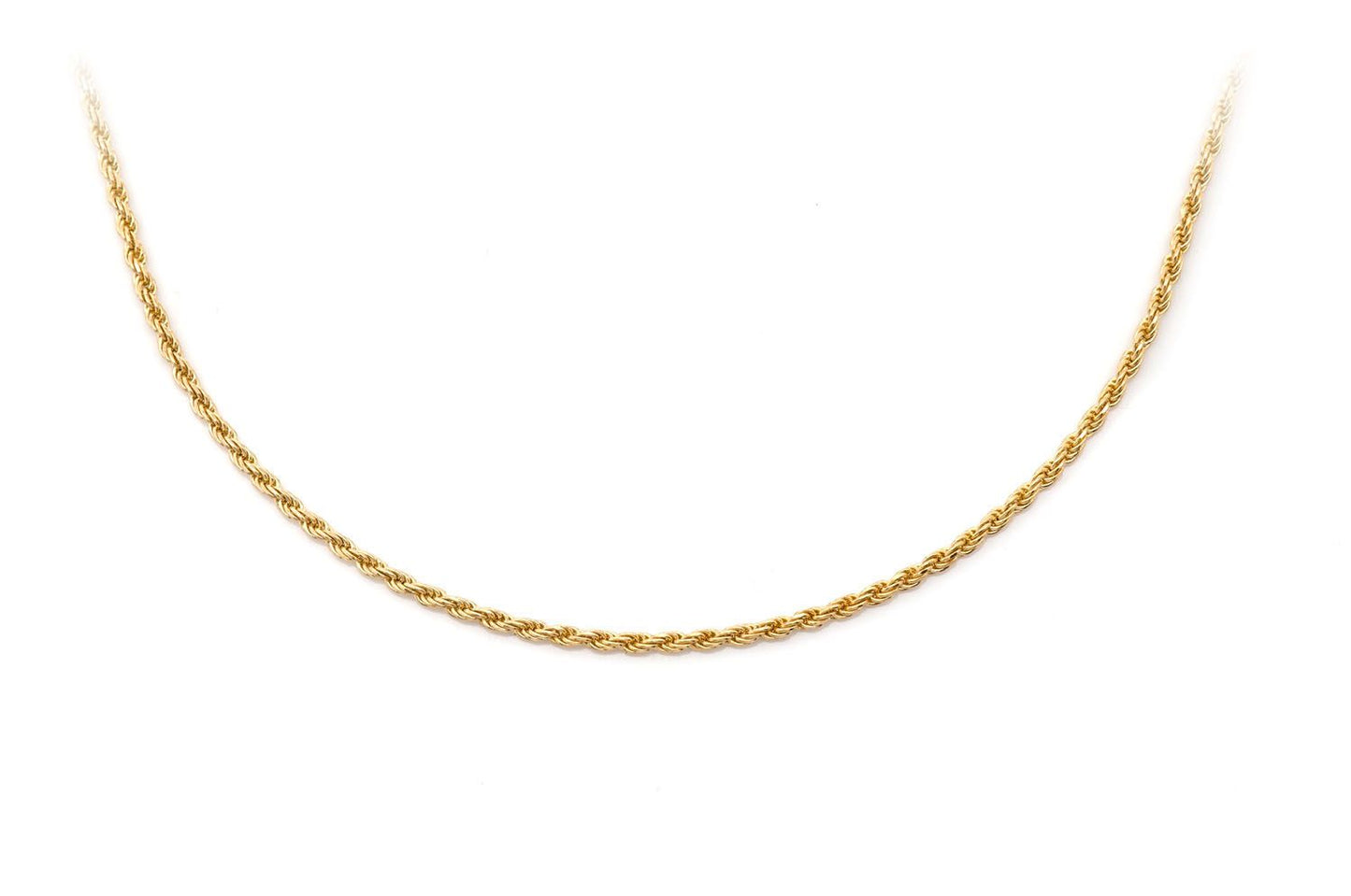 1MM ROPE - 14K SOLID GOLD BRACELET