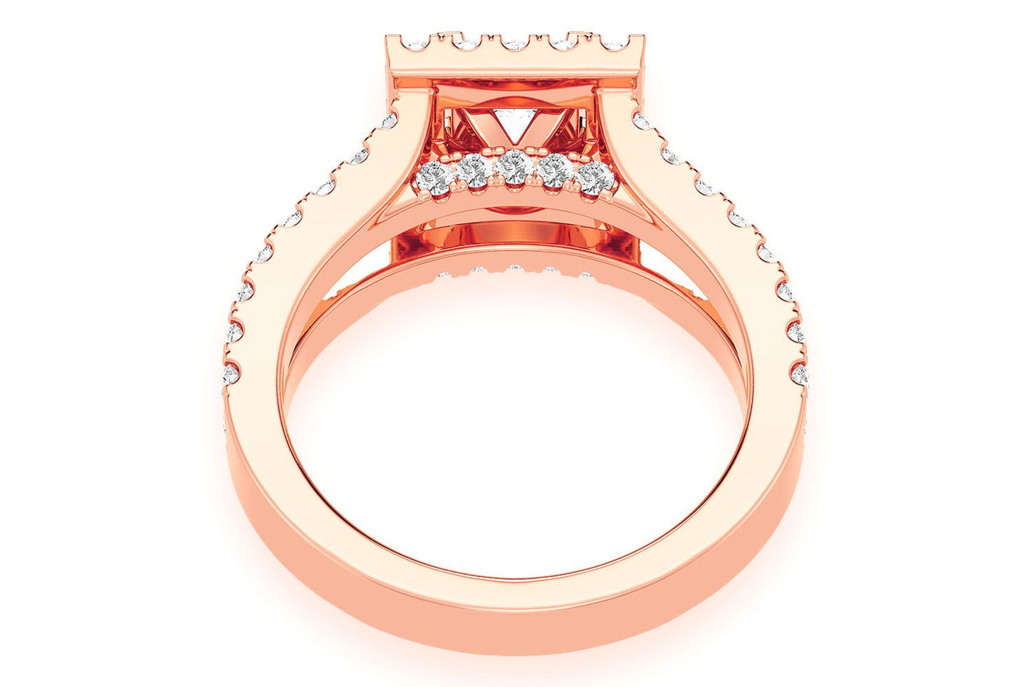 SPHINX - .75CT PRINCESS CUT SOLITAIRE - DIAMOND ENGAGEMENT RING