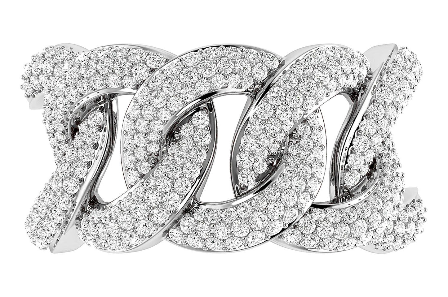 13MM CUBAN LINK DIAMOND RING 14K SOLID GOLD 2.00CTW
