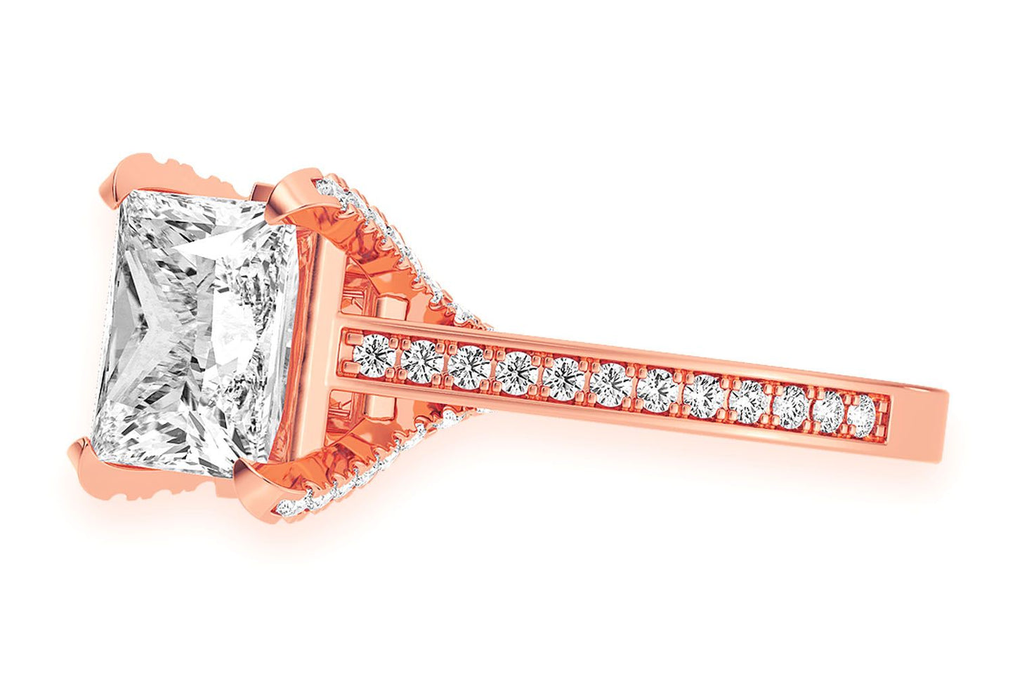 CHANT - 3.00CT PRINCESS CUT - DIAMOND ENGAGEMENT RING