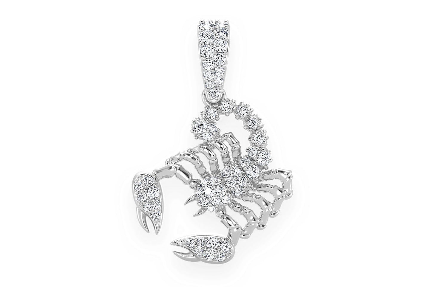 PANDANT SCORPION CU DIAMANT AUR MASIV 14K 0.25CTW