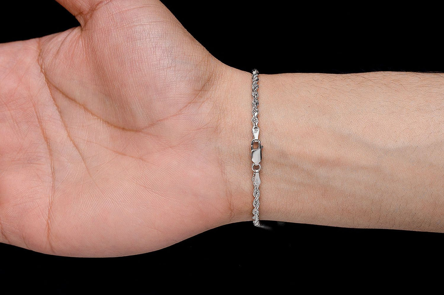 3MM ROPE - 14K SOLID GOLD BRACELET