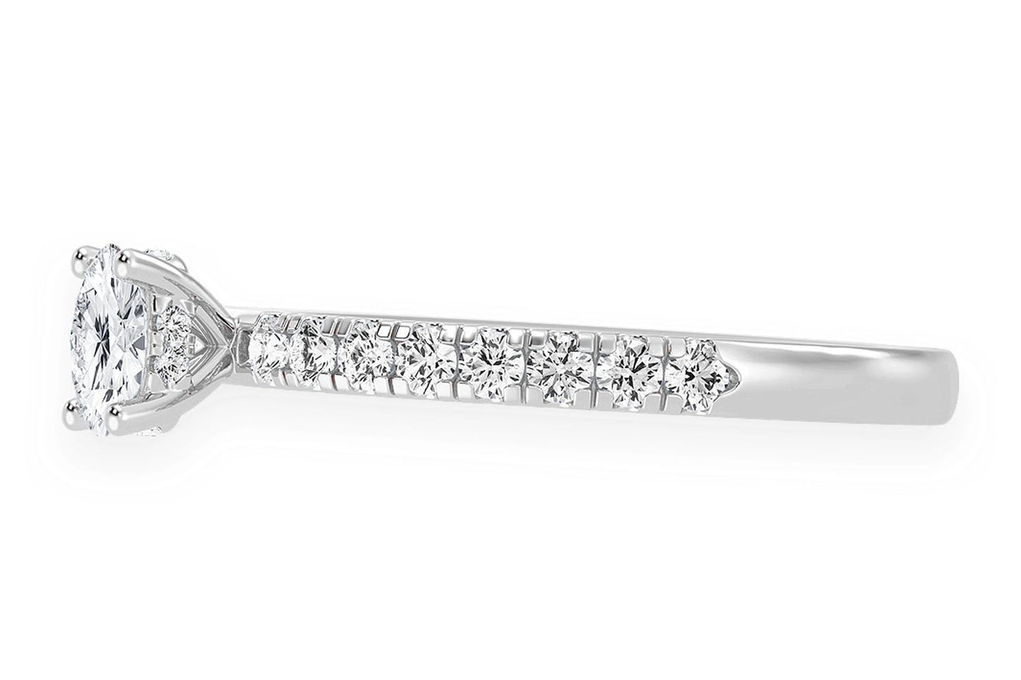 THINN - .25CT OVAL - DIAMOND ENGAGEMENT RING