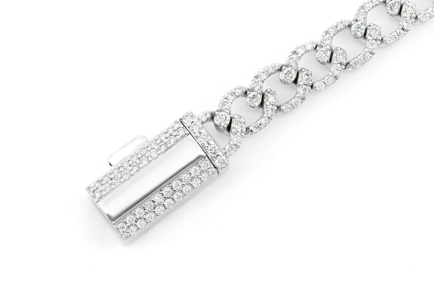 6MM ELONGATED MIAMI CUBAN DIAMOND BRACELET 14K SOLID GOLD 3.75CTW