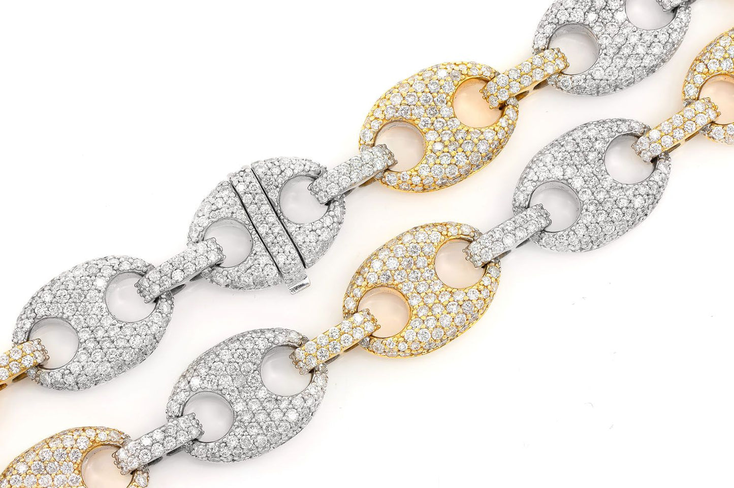 14MM MARINER LINK DIAMOND CHAIN 14K SOLID GOLD 30.25CTW