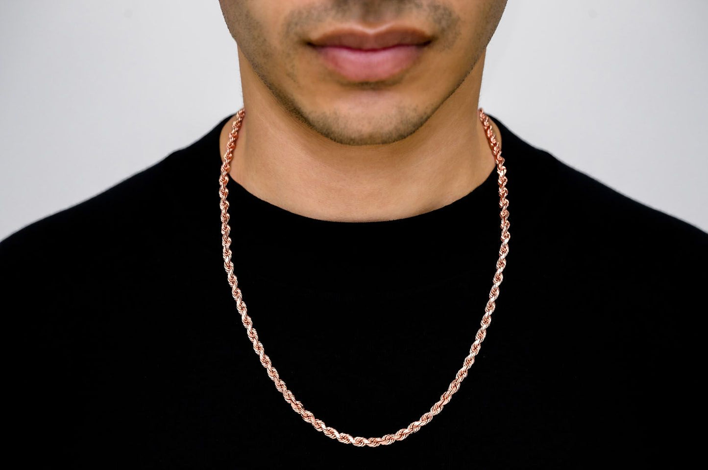 5.5MM ROPE 14K SOLID GOLD CHAIN