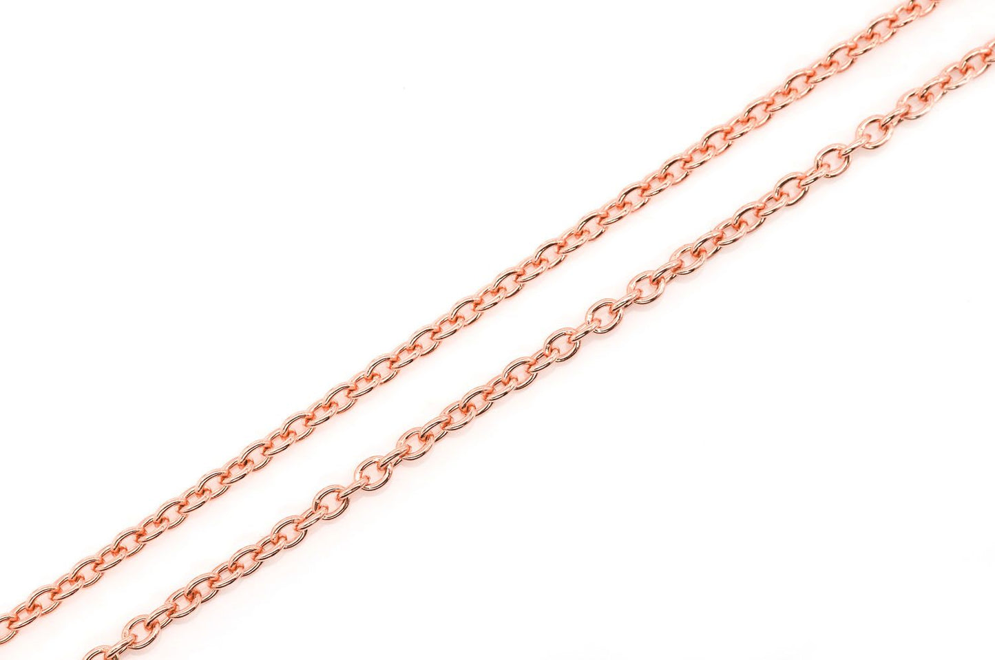 2MM ROLO 14K SOLID GOLD CHAIN