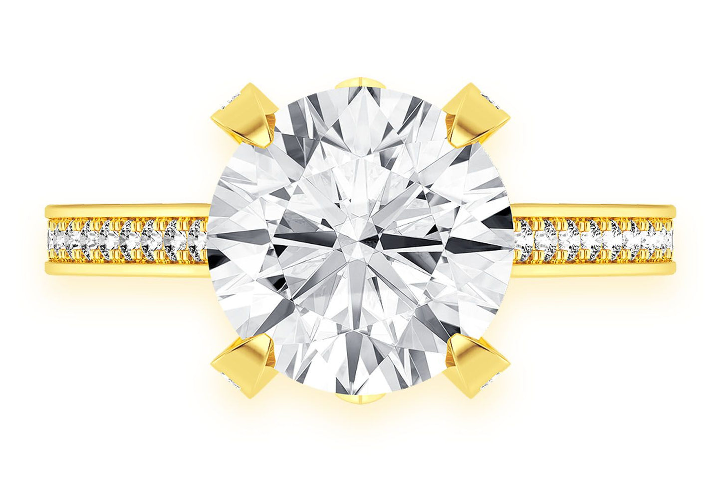 CHANT - 3.00CT ROUND SOLITAIRE - DIAMOND ENGAGEMENT RING