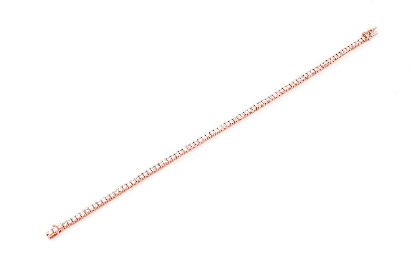 2PT PRONG SET DIAMOND TENNIS BRACELET 14K SOLID GOLD 2.00CTW