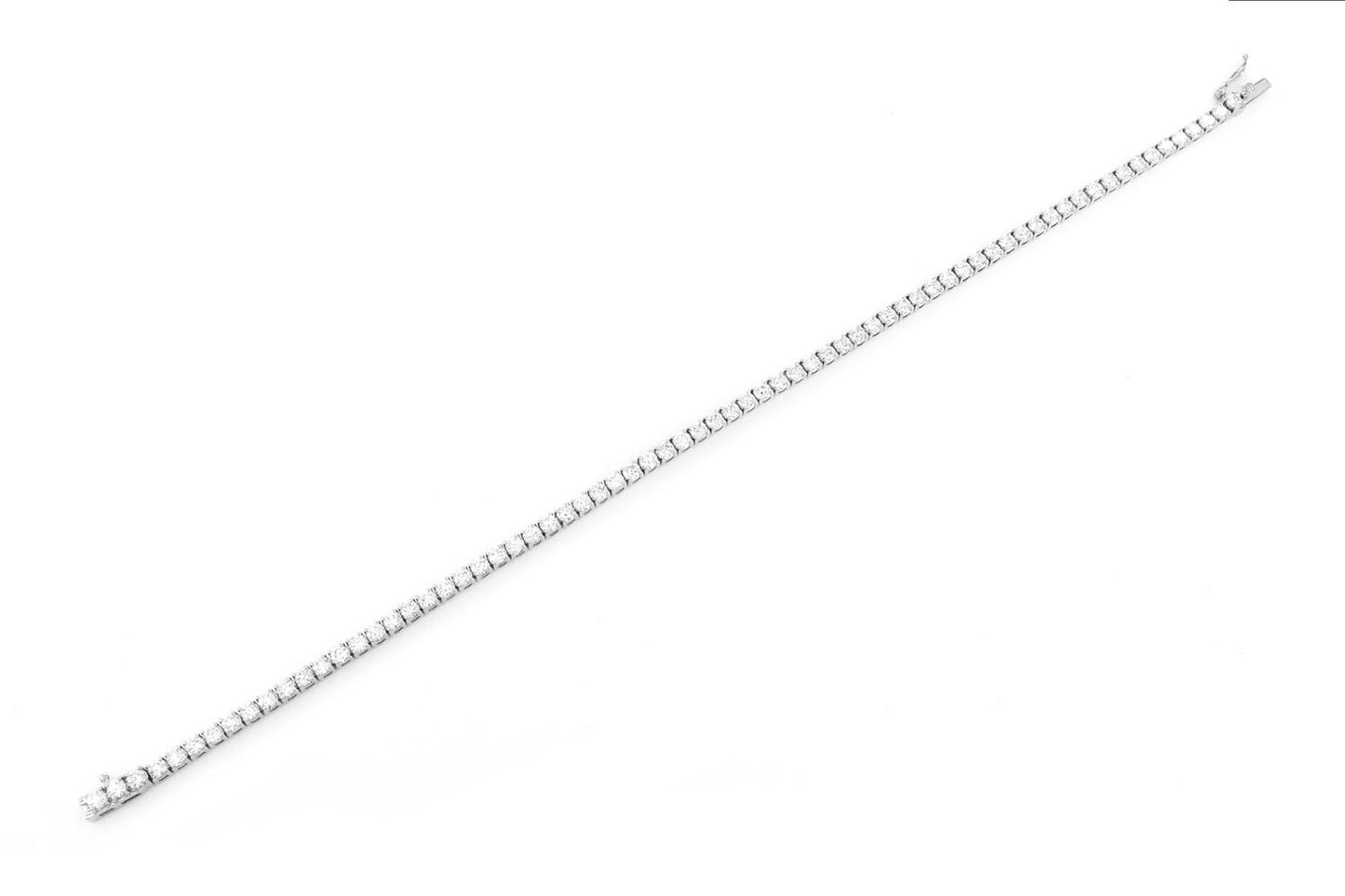8PT PRONG SET DIAMOND TENNIS BRACELET 14K SOLID GOLD 6.00CTW
