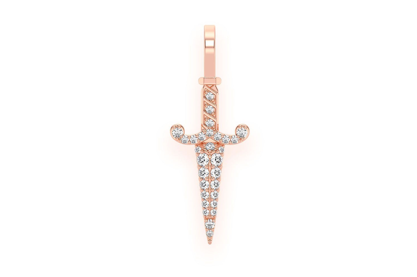 PANDANT CU DIAMANT PUMNAVĂ, AUR MASIV DE 14K, 0.20CTW