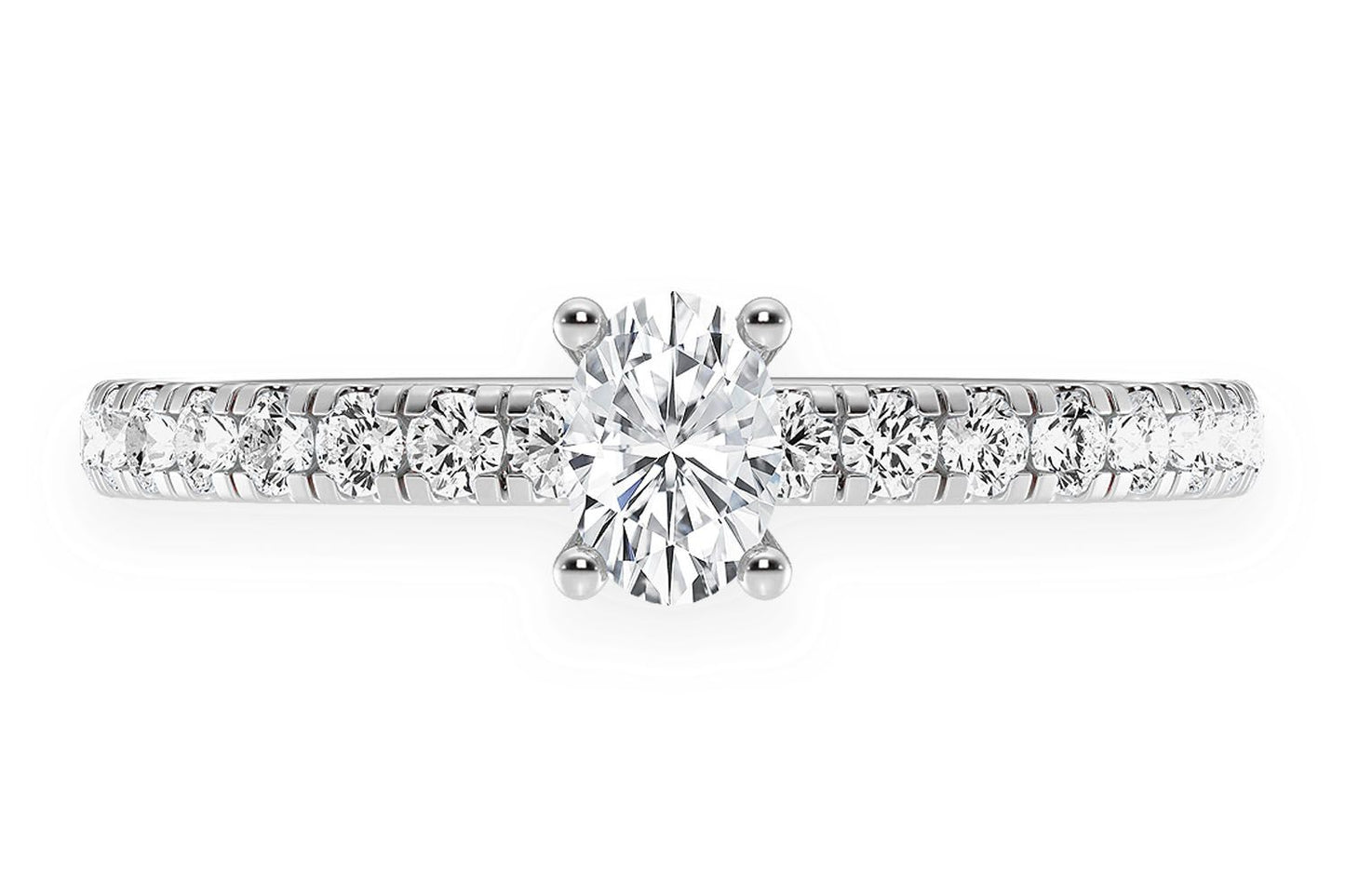 THINN - .25CT OVAL - DIAMOND ENGAGEMENT RING