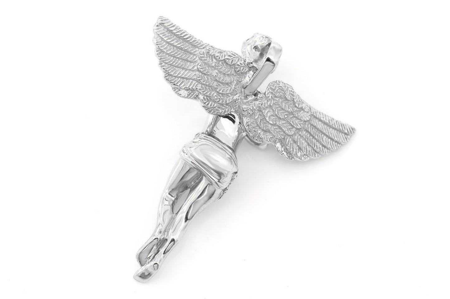 ANGEL DIAMOND PENDANT 14K SOLID GOLD .50CTW