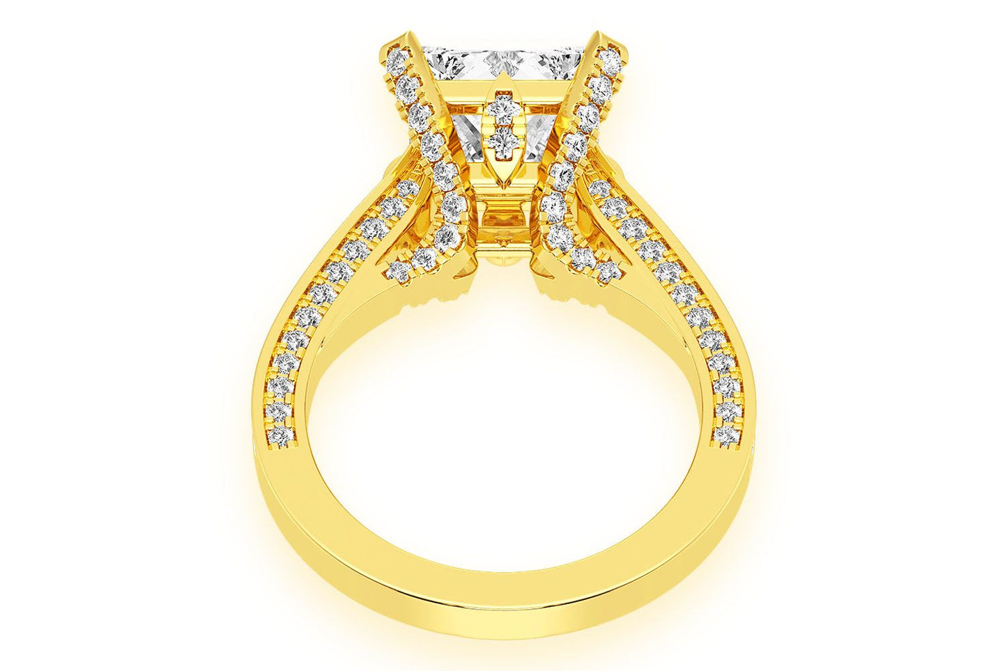 CHANT - 3.00CT PRINCESS CUT - DIAMOND ENGAGEMENT RING