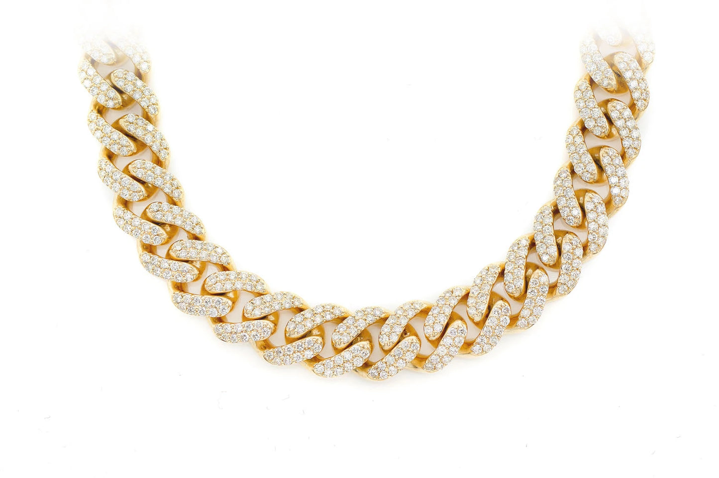 12MM MIAMI CUBAN NECKLACE 14K 24.25CTW