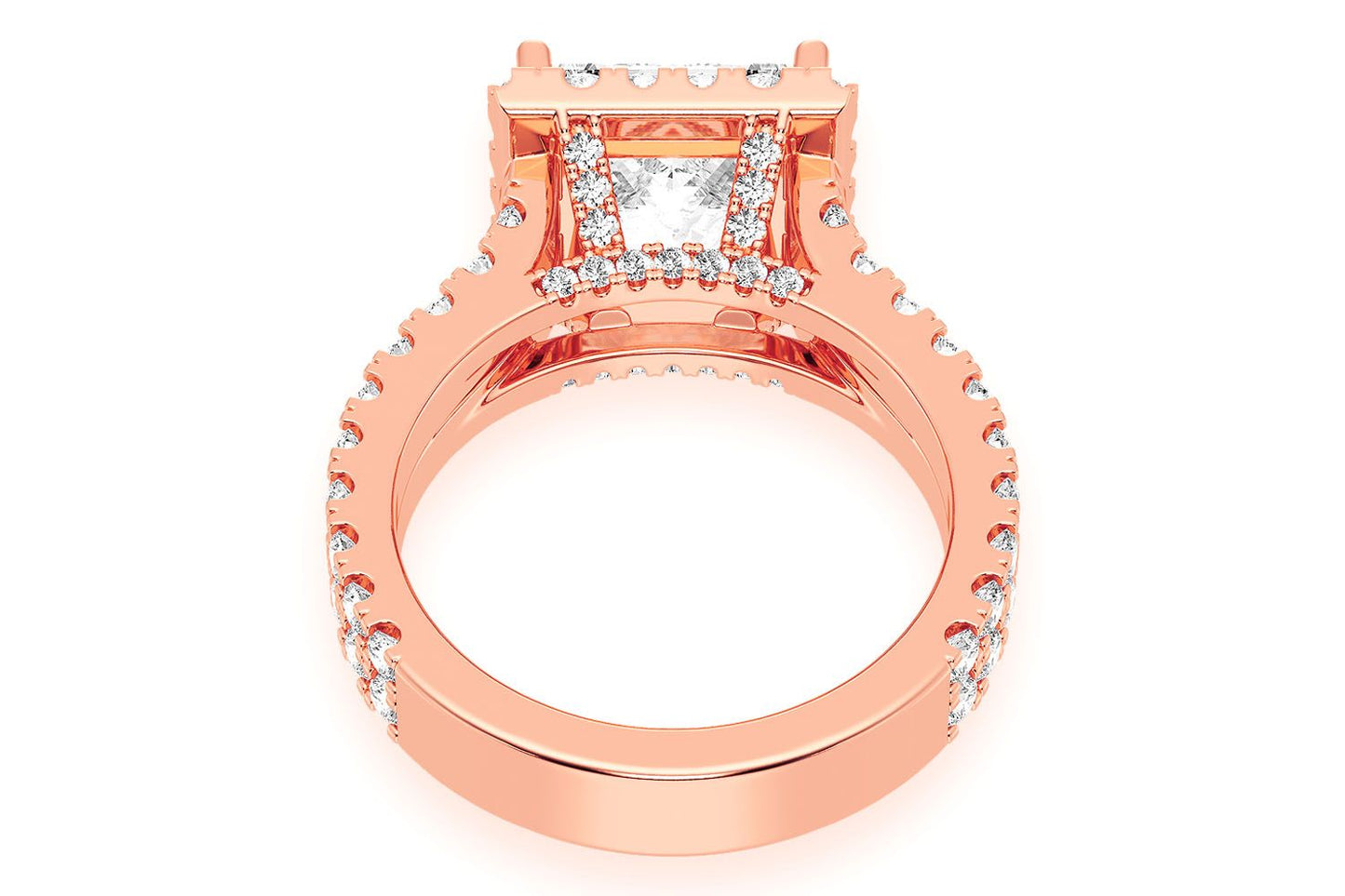 SPHINX - 3.00CT PRINCES CUT - DIAMOND ENGAGEMENT RING
