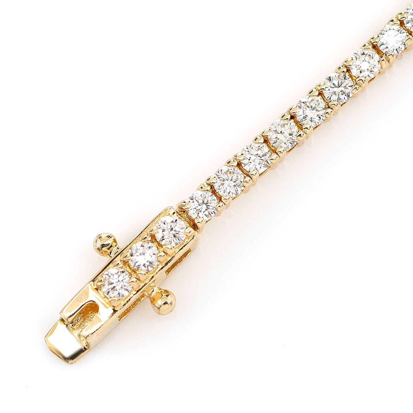2PT PRONG SET DIAMOND TENNIS BRACELET 14K SOLID GOLD 1.50CTW