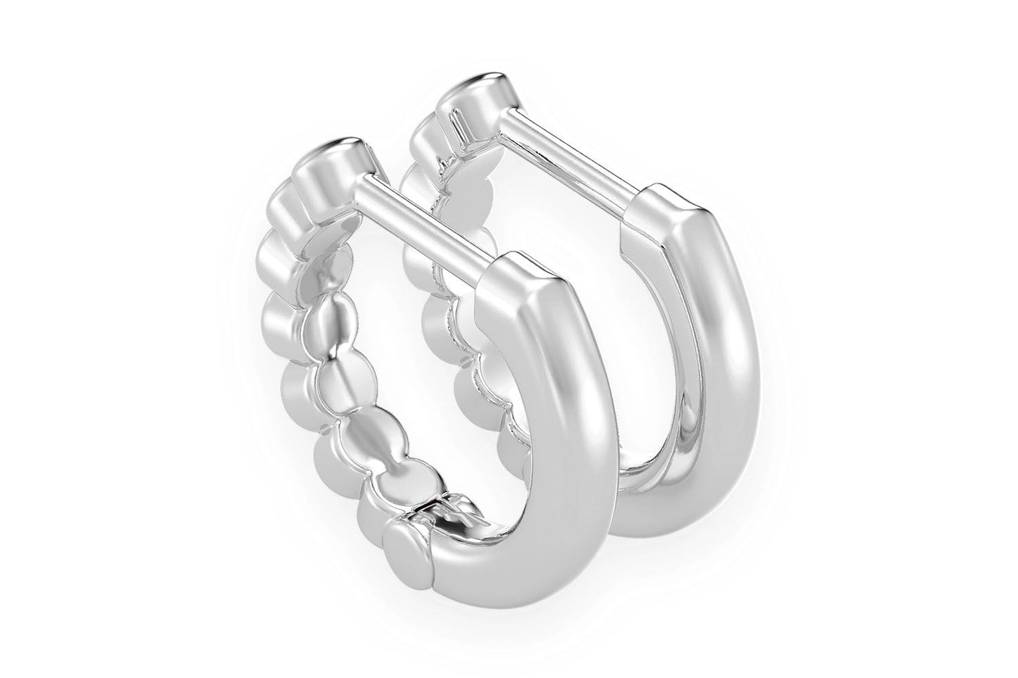 CERCEI ICEBUGS BUBBLES HUGGIE HOOP DIN AUR MASIV DE 14K