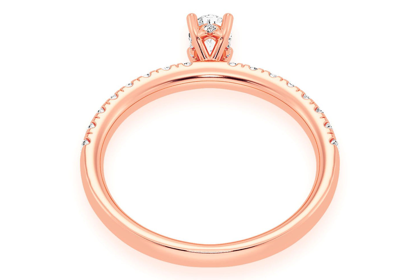 THINN - .25CT OVAL - DIAMOND ENGAGEMENT RING