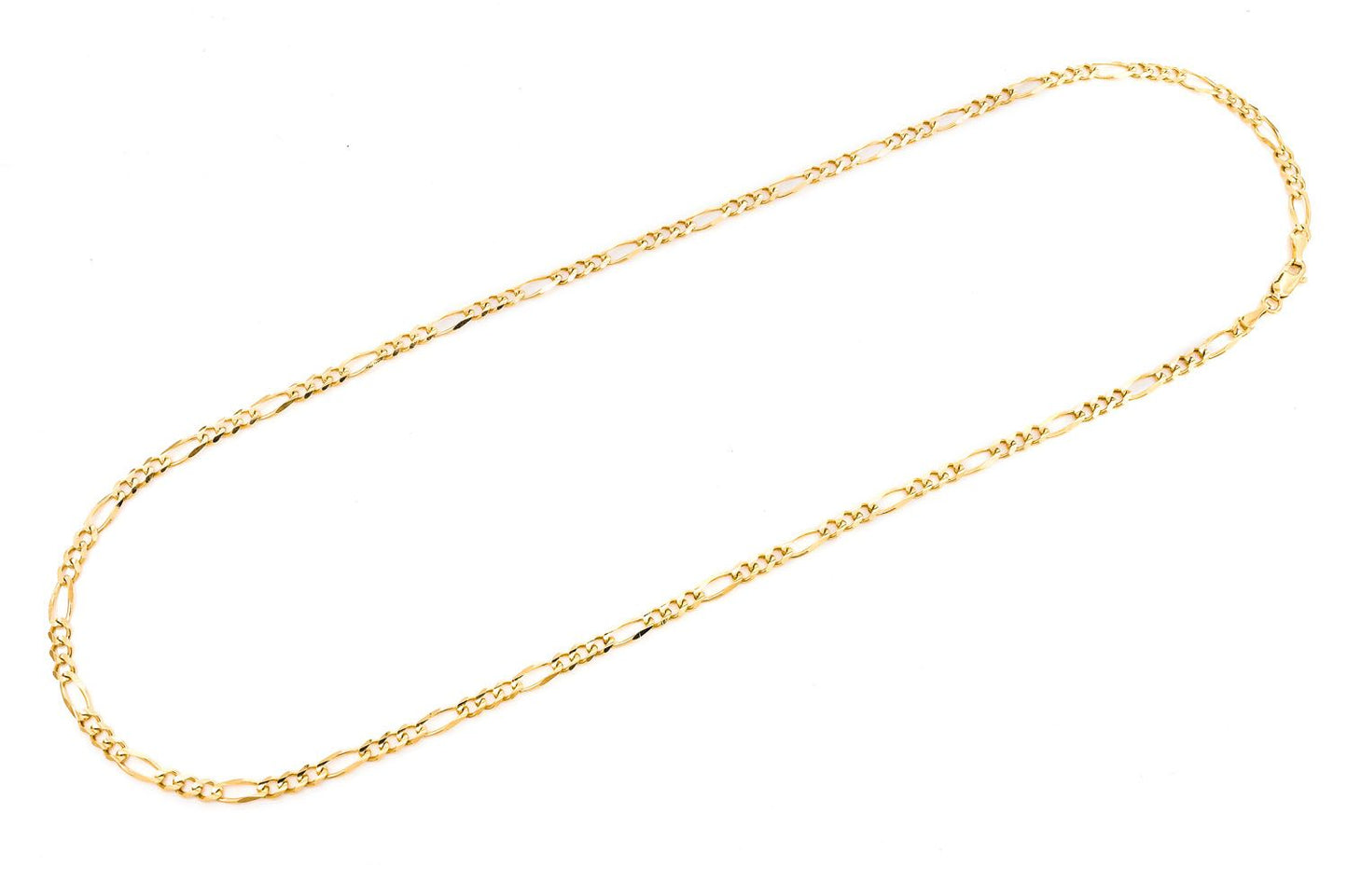 4MM FIGARO LINK 14K SOLID GOLD CHAIN