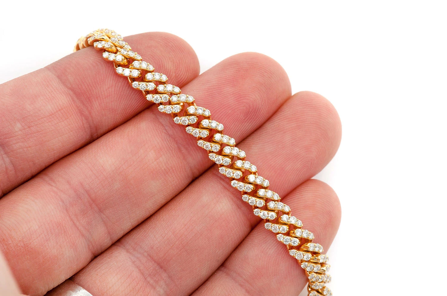 6MM MIAMI CUBAN DIAMOND NECKLACE 14K SOLID GOLD 9.50CTW
