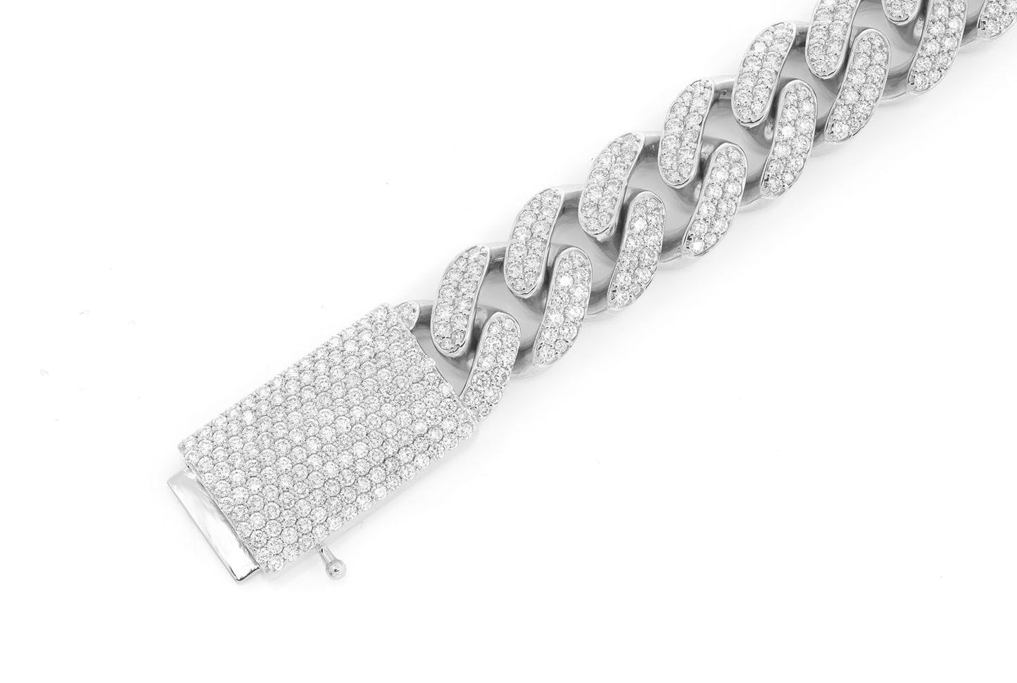 16MM MIAMI CUBAN DIAMOND BRACELET 14K SOLID GOLD 12.25CTW