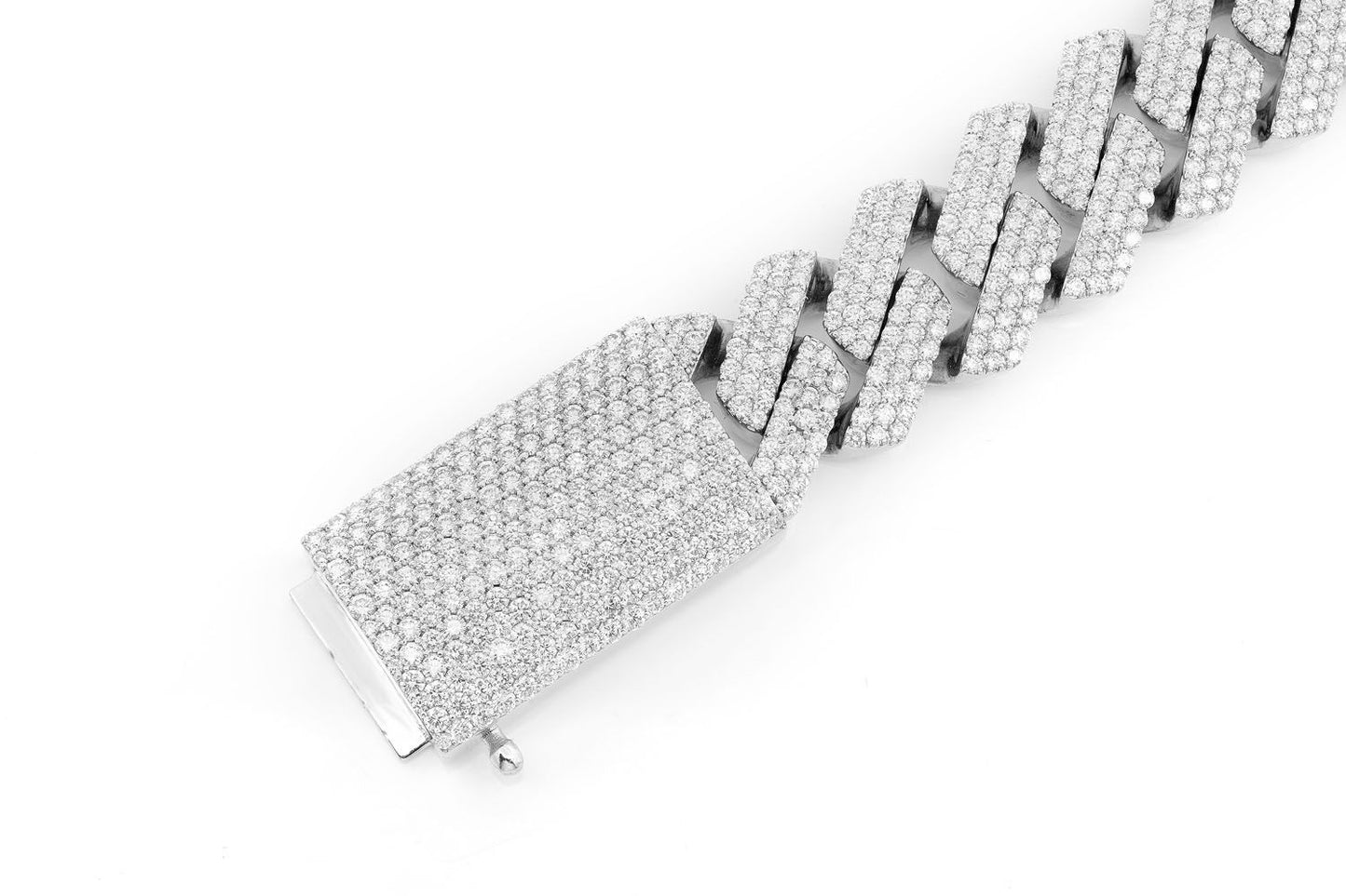 20MM RAISED PRONG MIAMI CUBAN DIAMOND BRACELET 14K SOLID GOLD 27.25CTW