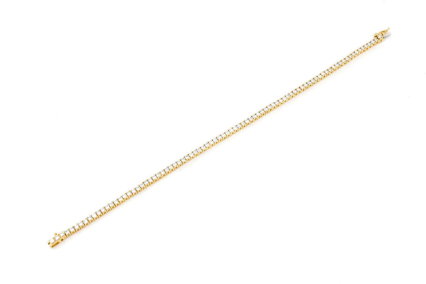 2PT PRONG SET DIAMOND TENNIS BRACELET 14K SOLID GOLD 2.00CTW