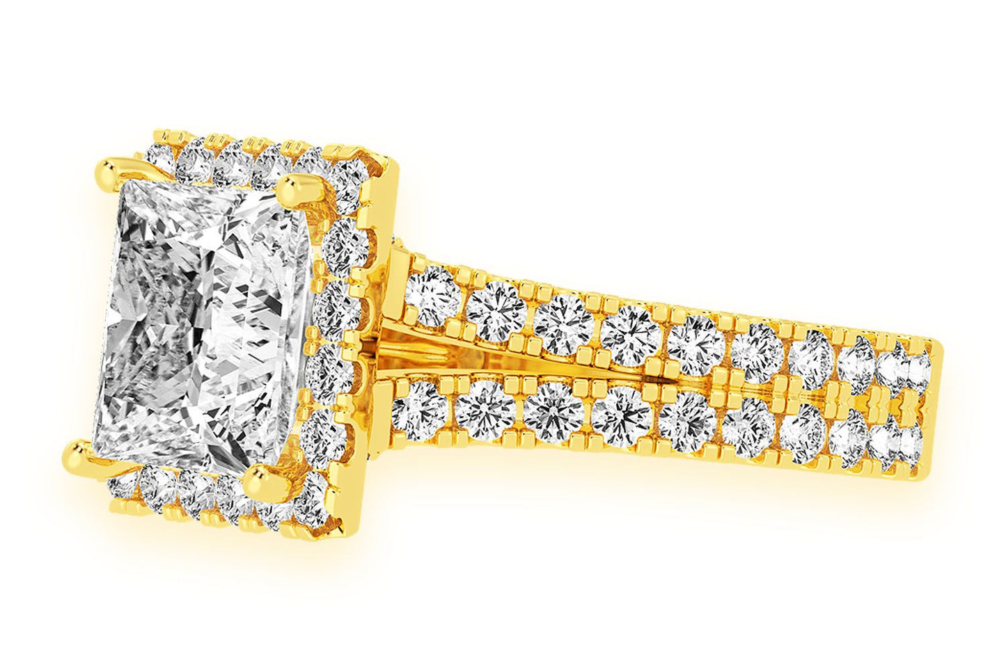 SPHINX - 3.00CT PRINCES CUT - DIAMOND ENGAGEMENT RING
