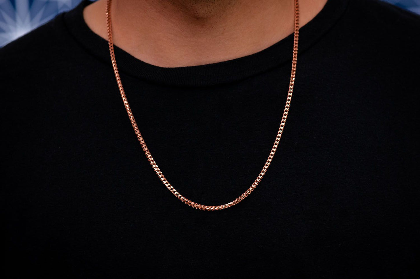 2.5MM FRANCO 14K SOLID GOLD CHAIN