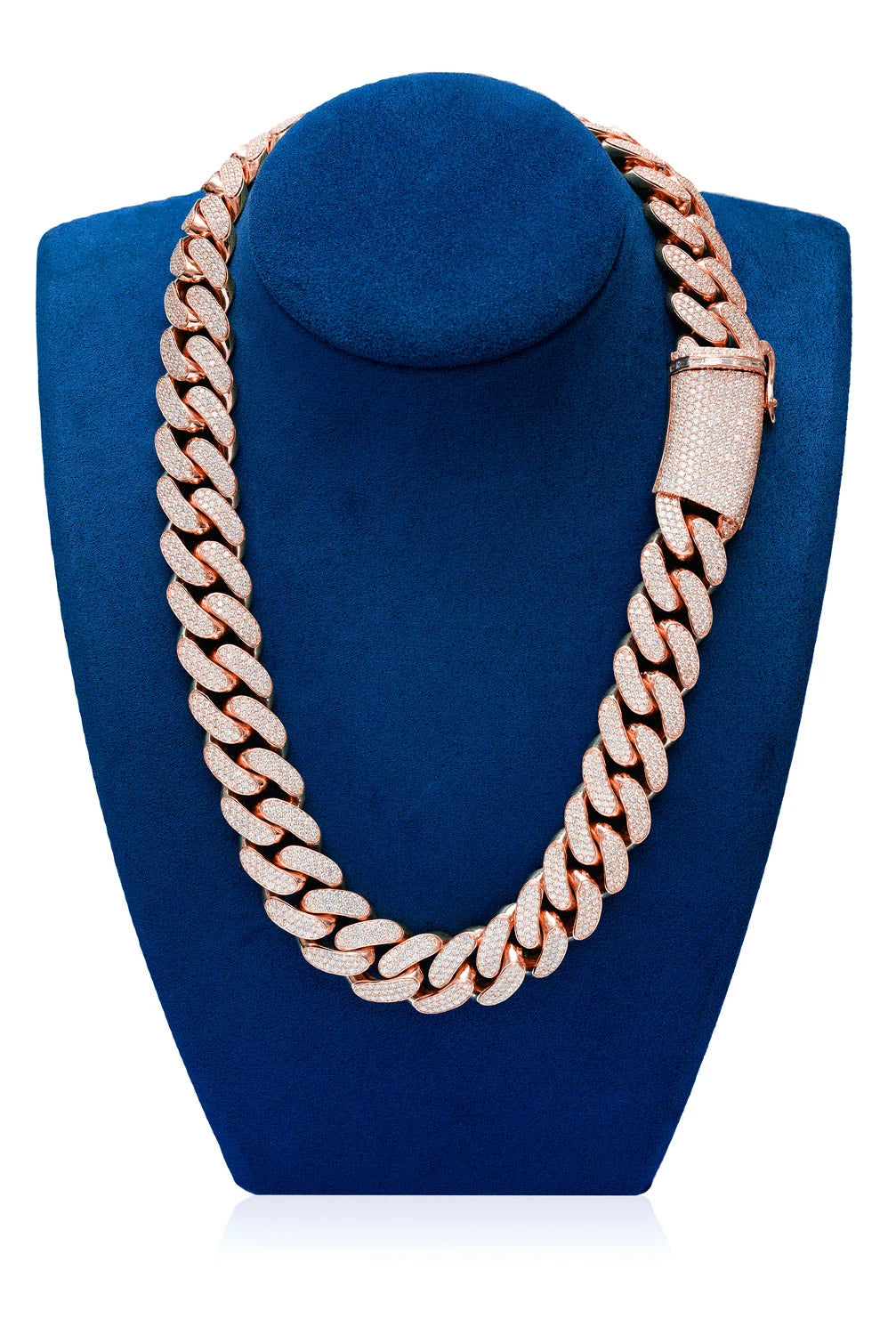 22MM MIAMI CUBAN LINK DIAMOND NECKLACE 14K SOLID GOLD 59.65CTW