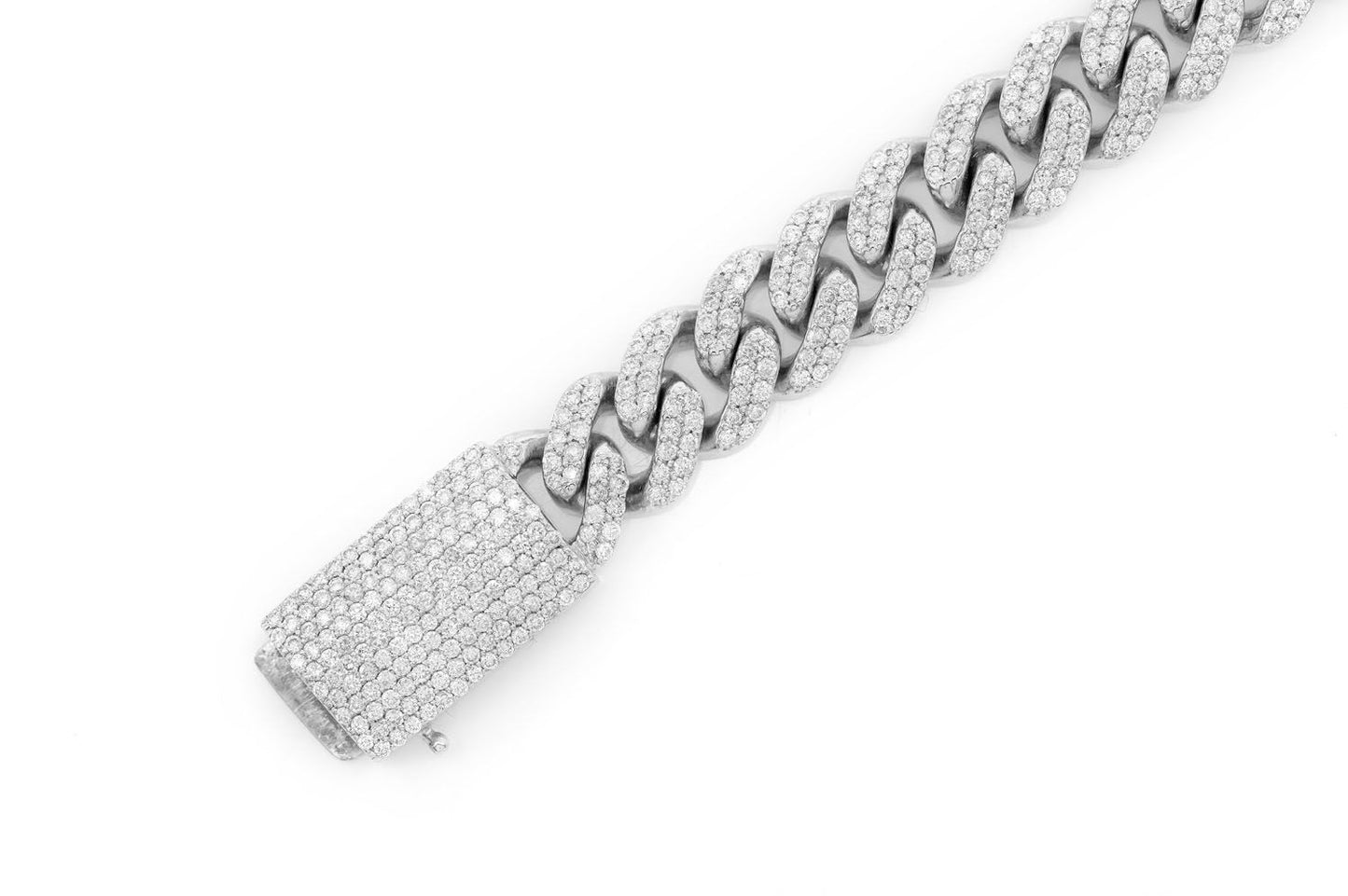 10MM MIAMI CUBAN LINK DIAMOND BRACELET 14K SOLID GOLD 5.00CTW