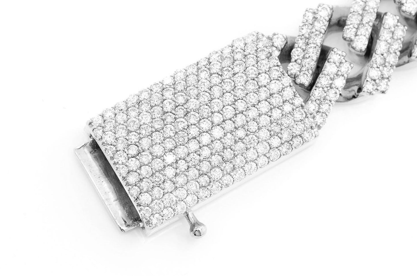 18MM RAISED CUBAN LINK BRACELET 14K 21.50CTW