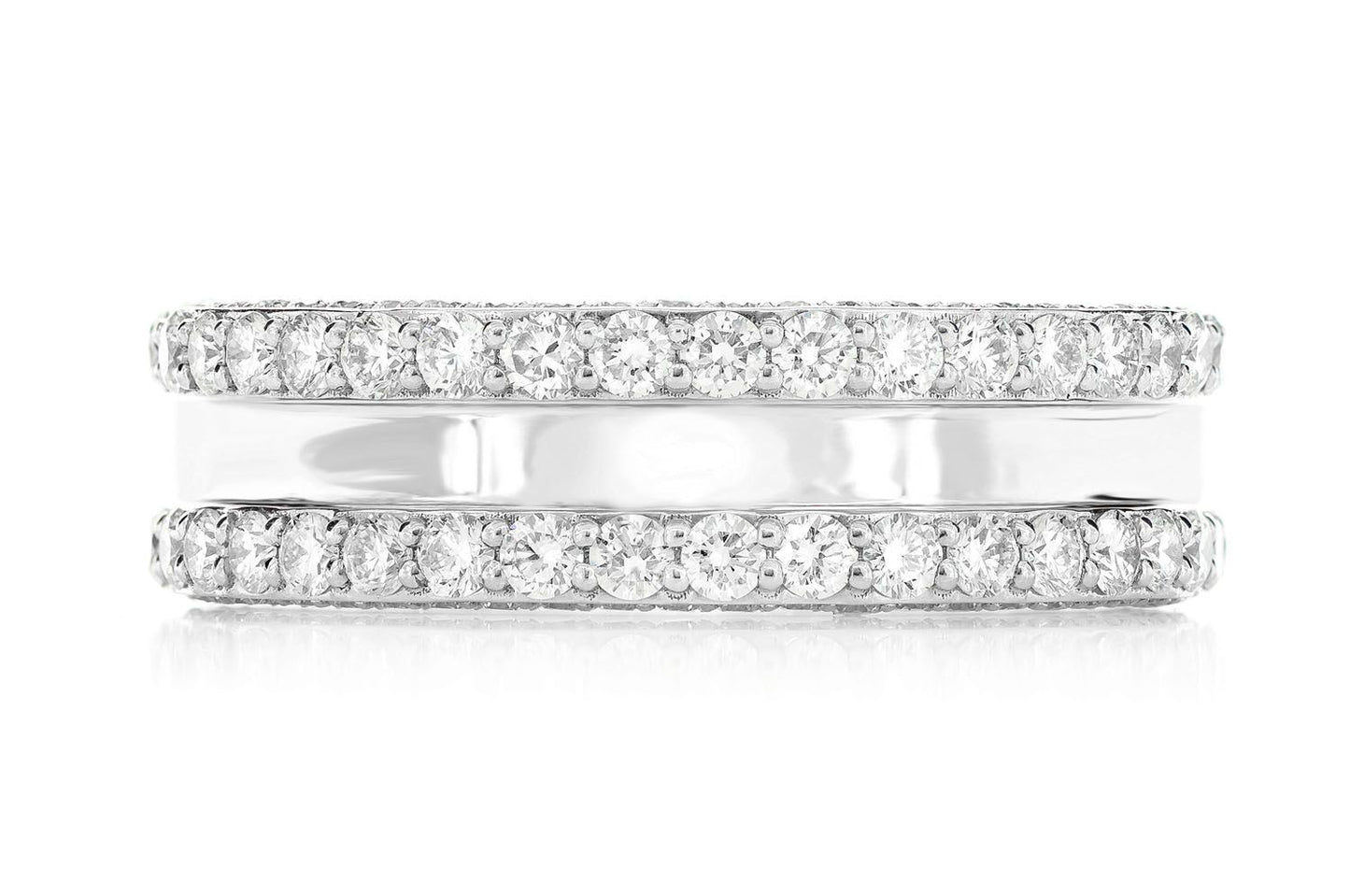 Verighetă Eternity cu Diamante, Aur Masiv de 14K, 3.75 ct
