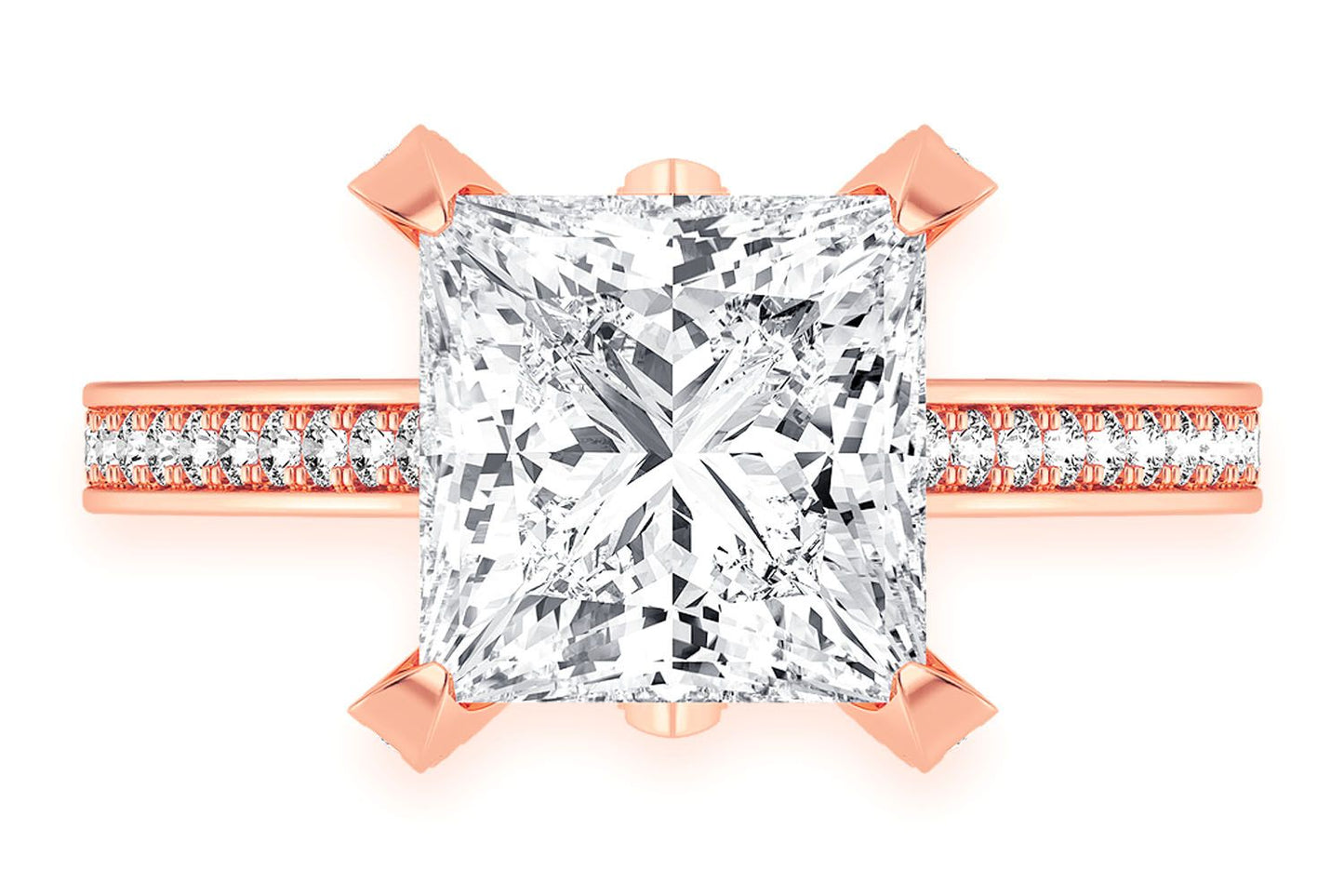 CHANT - 3.00CT PRINCESS CUT - DIAMOND ENGAGEMENT RING