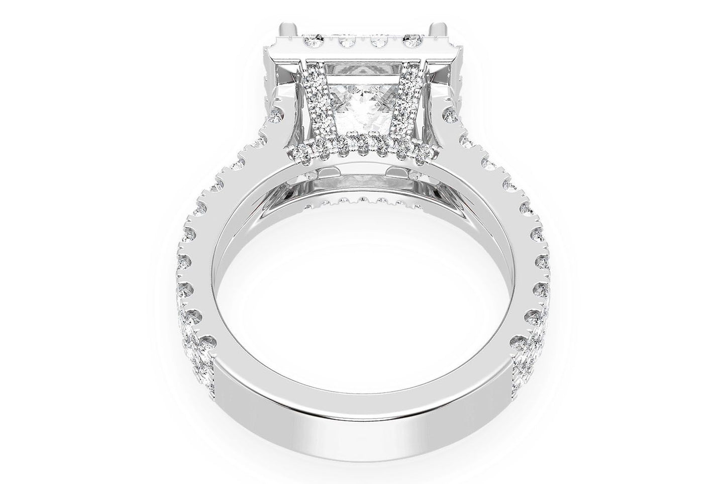 SPHINX - 3.00CT PRINCES CUT - DIAMOND ENGAGEMENT RING