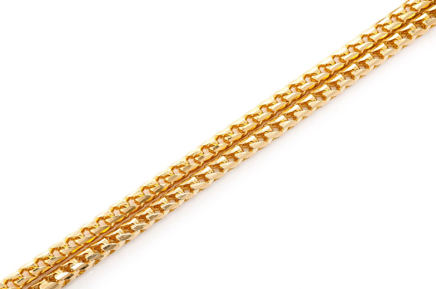 3.5MM FRANCO 14K SOLID GOLD CHAIN